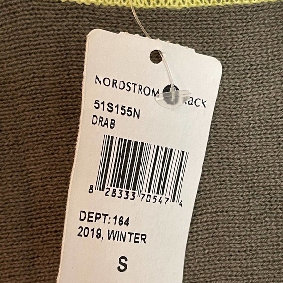 Cloth By Design Oversized Knit Sweater In Drab Solid Green Women's Size S NWT - Picture 8 of 11